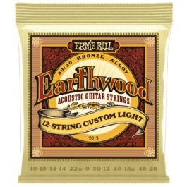 Ernie Ball Earthwood 80/20 Bronze 12-String Acoustic Guitar Strings – Custom Light