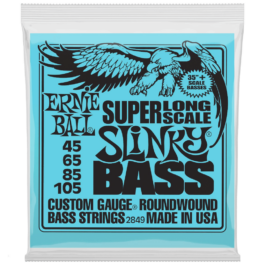 Ernie Ball Slinky Super Long Scale 4-String Electric Bass Strings  – (45-105)