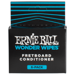 Ernie Ball Wonder Wipes Fretboard Conditioner Wipes – 6 Pack