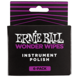Ernie Ball Wonder Wiper Instrument Polish Wipes – 6 Pack