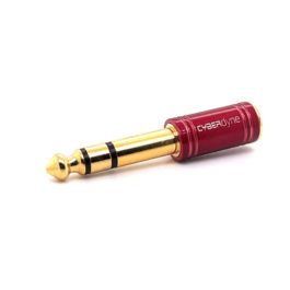 Cyberdyne 3.5m Stereo Male – 6.35 Stereo Male Pro Gold Plated Adapter
