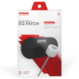 Evans EQ PATCH Black Nylon Double Patch for Kickdrum
