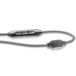 V-MODA 3-Button SpeakEasy Cable with Microphone and Remote – Grey