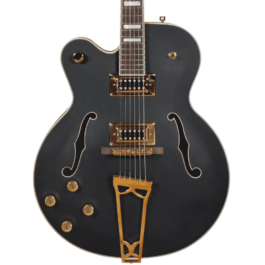 Gretsch G5191BK Tim Armstrong Signature Electromatic® Left-Handed Hollow Body Electric Guitar – Flat Black