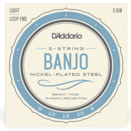 D’addario Light 5-String Banjo Strings – (09-20)