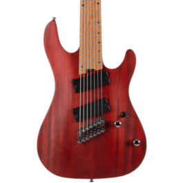 Cort KX307 Multi Scale 7-String Electric Guitar – Open Pore Mahogany