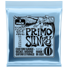 Ernie Ball Primo Slinky Electric Guitar Strings – (9.5-44) – 3-Pack