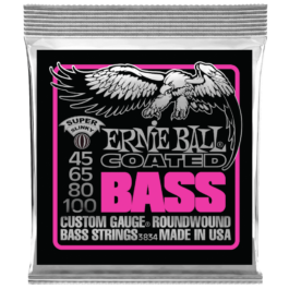Ernie Ball Super Slinky Coated Bass Strings – (45-100)