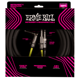 Ernie Ball Instrument + Headphone Combo Cable
