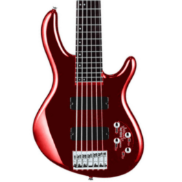 Cort Action Bass VI Plus 6-String Bass Guitar – Red