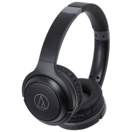 Audio-Technica ATH-S200BT Wireless On-Ear Headphones with Built-In Mic – Black