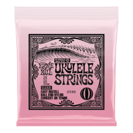 Ernie Ball 2330 Low G Ukulele Strings for Concert/Tenor – Clear Nylon – Ball End