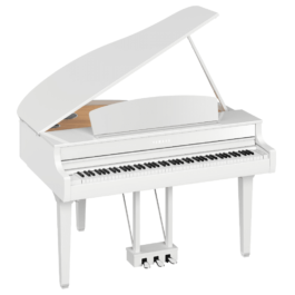 Yamaha Clavinova CLP-795GP Digital Grand Piano with Bench – Polished White Finish