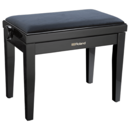Roland RPB-220 Adjustable-Height Piano Bench with Velour Seat – Satin Black