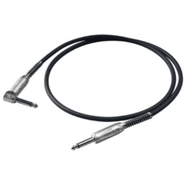 Proel BULK120LU3 Instrument Cable – Angled – 3m