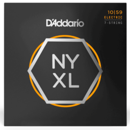 D’addario NYXL Regular Light 7-String Electric Guitar Strings – (10-59)