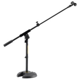 Hercules MS120B Low-Profile Mic Stand with Boom and Mic Clip