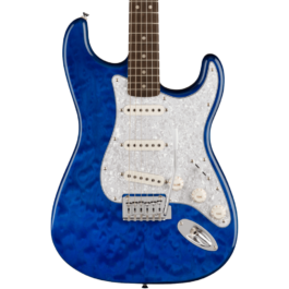 Squier FSR Affinity Series™ Stratocaster® QMT Electric – Laurel Fingerboard – Sapphire Blue Transparent