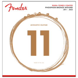 Fender Dura Tone® Phosphor Bronze Coated Acoustic Guitar Strings – (11-52)
