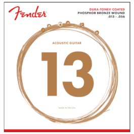 Fender Dura Tone® Phosphor Bronze Coated Acoustic Guitar Strings – (13-56)