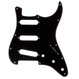 Fender 1-Ply Stratocaster® SSS PIckguard – 11-Hole – Black