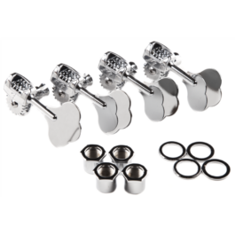 Fender Deluxe “F” Stamp Bass Tuning Machines – Chrome – (Set of 4)