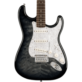 Squier FSR Affinity Series™ Stratocaster® QMT Electric Guitar – Laurel Fingerboard – Black Burst
