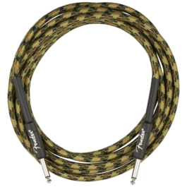 Fender Professional Series Instrument Cable – Woodland Camo – 18.6′ (5.5m)