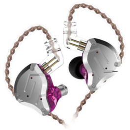 KZ ZS10 Pro In-Ear Earphones – Purple