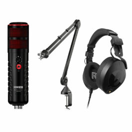RODE XDM-100 USB-C Microphone + Rode NTH-100 Headphones and PSA1 Boom Arm Bundle