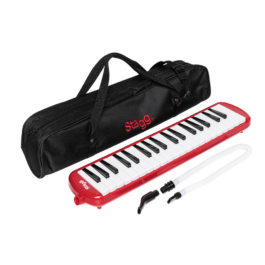 Stagg 37-Key Plastic Melodica – Red