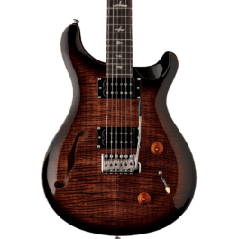 PRS SE Custom 22 Semi-hollow Electric Guitar – Black Gold Burst