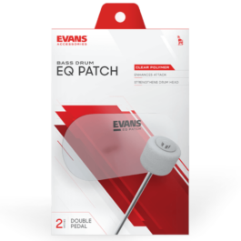 Evans EQ PATCH Clear Nylon Double Patch for Kickdrum
