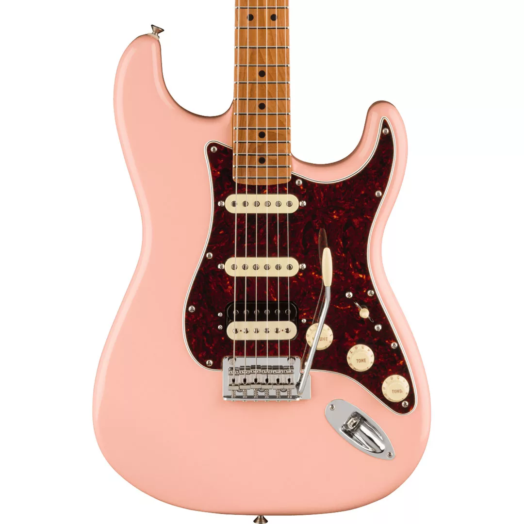 Fender Limited Edition Player Stratocaster® HSS, Roasted Neck, Shell Pink