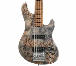 Cort GB Modern 5 5-String Bass Guitar – Roasted Maple Fretboard – Open Pore Charcoal Grey