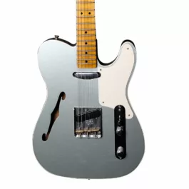 Fender Custom Shop LTD Roasted Pine Double Esquire Electric Guitar – Fire Mist Silver
