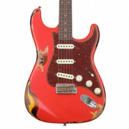 Fender Custom Shop Limited Edition ’61 Stratocaster Heavy Relic – Aged Fiesta Red over 3-color Sunburst