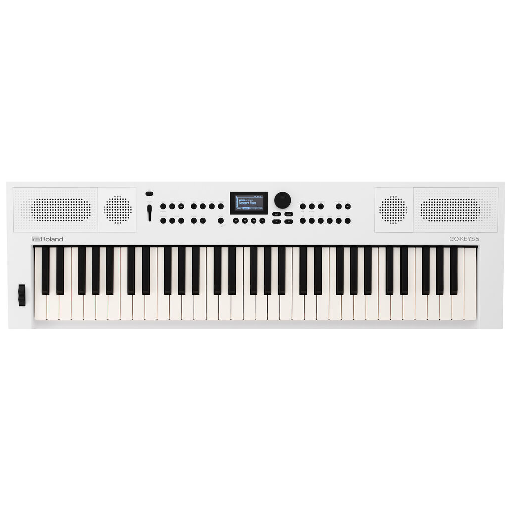 Roland GO:KEYS5 ホワイト&専用譜面台&ソフトケース&WC-1 Roland GO:KEYS 5 Keyboard - White | Bothners | Musical instrument