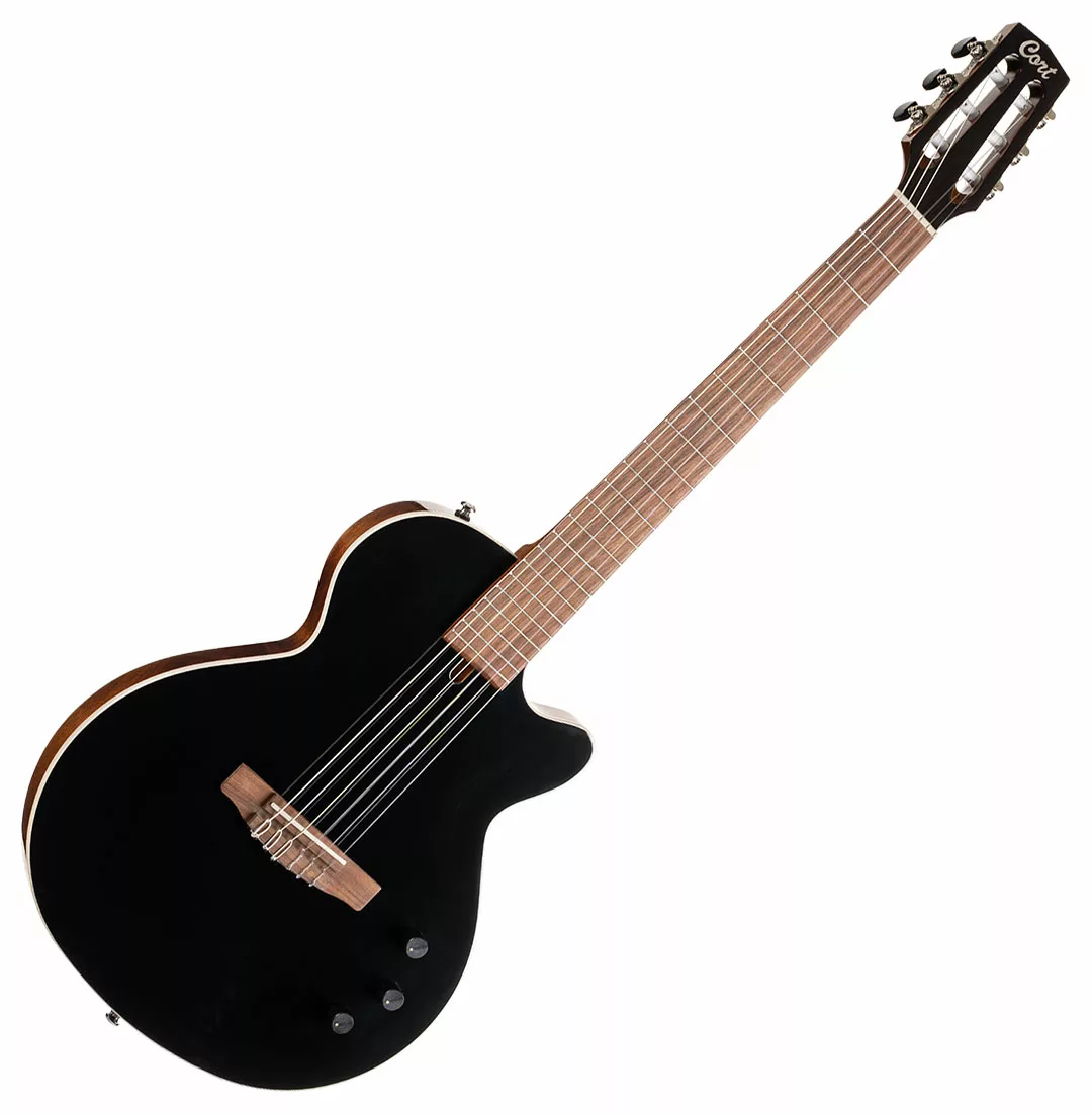 Cort Sunset Nylectric II Classical Guitar - Black | Bothners