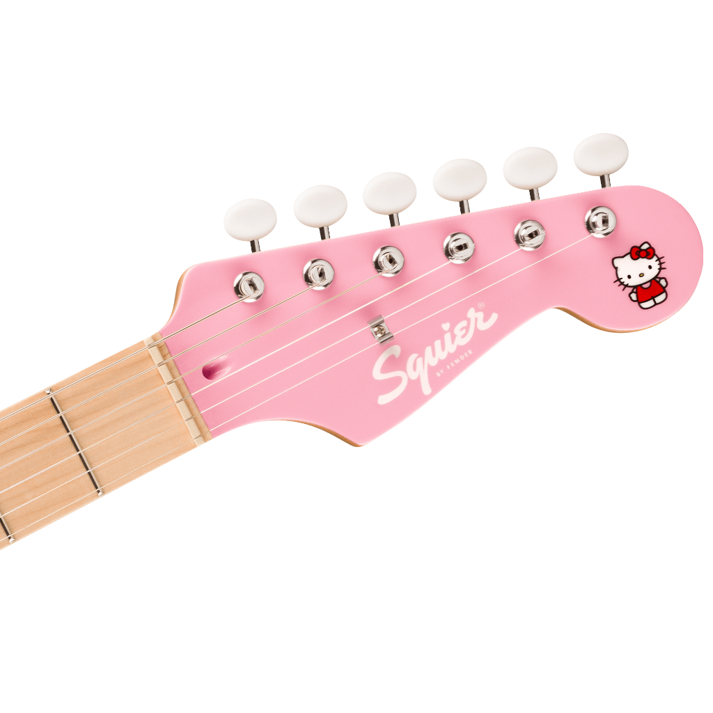 Squier x Hello Kitty Stratocaster Electric Guitar - Pink with