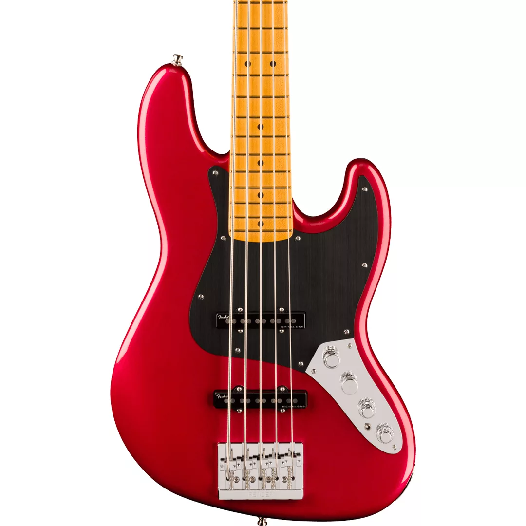 Fender American Ultra II Jazz Bass® V Bass Guitar - Sinister Red