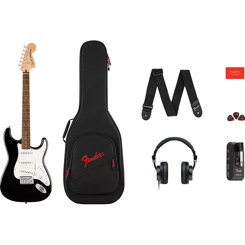 Squier Affinity Series® Stratocaster® Mustang™ Micro Pack - Black