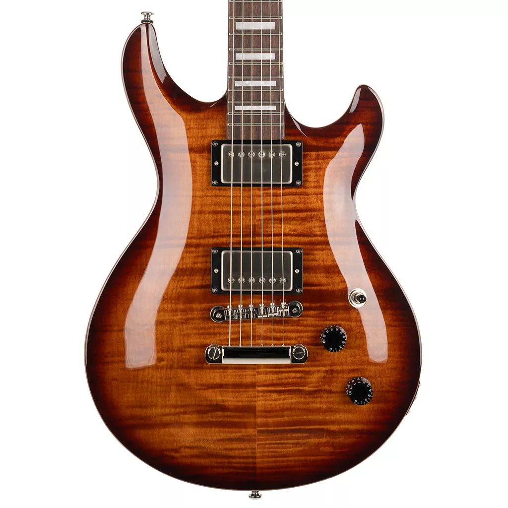 Cort M600 HH Electric Guitar - Flamed Maple Tobacco Burst
