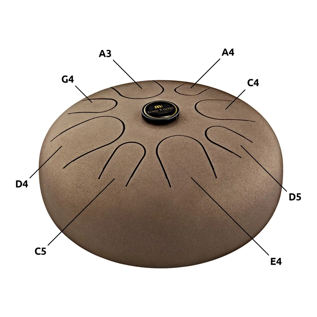 Elec Keyboard Instruments Meinl Sonic Energy Steel Tongue Drum, A Minor - Vintage Brown ...